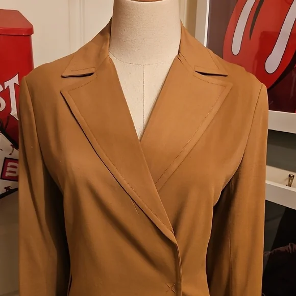 Max Azria Collection Tan Coat - Picture 2 of 10